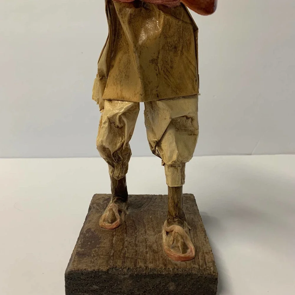 Vintage EB M.R. Cartoneria  Papier-mâché Folk Art Figurine‎ Handmade in Mexico